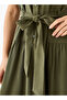 SOLID MIDI SHIRT DRESS - 7