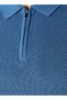 FLAT KNIT ZIP POLO - 6