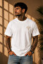 Unisex Oversize Eye Eye Back Detail Printed Premium T-Shirt 100% Cotton Crew Neck T-Shirt - 2