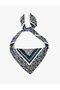 Geometric Patterned Square Satin Scarf