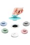Push-Down Silicone Sink Stopper with Strainer for Sink and Bathtub Drain to Prevent Odors - 4