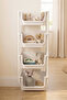 4-Tier Toy Storage Rack Bathroom Organizer Kitchen Shelf Basket Crisper - 2