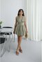 Women's Halter Neck Mini Dress Backless Waist Cinched Summer Chic Casual Dress