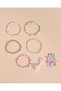 Girls Assorted Embellished Necklace Set (Pack Of 5)
