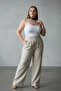 Plus Size Black Women's Belt with Chain Detail and Maximalist Design - 2