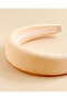 Women Beige Jacquard Hair Band - 3