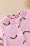 Baby Girl Organic Cotton 3-Piece Ribbed Snap-Fit Rainbow Patterned Jumpsuit Set 0-9 Months - 4