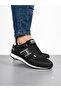 Men's Black Orthopedic Sole Casual Sneaker Walking Shoes - 3