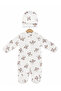 100% Cotton Baby Romper and Hat Set with Booties, 3-Piece Set - Boxed Product - 5