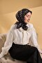 Twill Silk Scarf Chain Black - 5