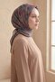 وشاح ناعم بنمط ميلودي رمادي 90x90