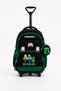 4-Piece School Bag Set with Trolley - Fixed Trolley Folding Stand (Backpack + Thermal Lunch Bag + Pen Holder + Wallet) - 2