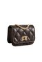 Women's Black Quilted Chain Mini Shoulder Bag - Classic Hand and Shoulder Bag
