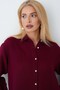 Women's Cotton Fabric Epaulet Sleeve Detailed Oversize Muslin Shirt - 5