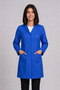 Women's Shirt Collar Long Sleeve Long Length Color Options Alpaca Fabric Doctor and Nurse Coat