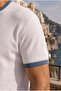 Miyazaki Regular Fit 100% Cotton Waffle Box Crew Neck Men's T-Shirt - Ecru - 3