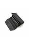 Prf-200727 Unisex Genuine Leather Snap Fastener Accordion Card Holder