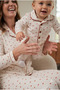 Mother-Daughter Heart Patterned Red Piping Buttoned 100% Cotton Family Pajama Set (Mother and Child Sold Separately - Price Is for One Item) - 3