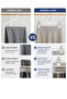 10 Pieces Metal Trouser Hangers with Latch Clips Skirt Hangers Closet Organizer for Clothes - 7