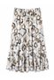 Women's''Juli̇de'' Chiffon Long Skirt 3 Layers Lined Elastic Waist Comfortable Cut Casual Stylish Skirt