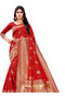 Red Jacquard Banarasi Saree - MAF3144 | Red - 2