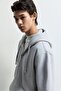 Temel fermuarlı sweatshirt - 5