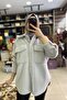 Button Detailed Plush Jacket - 3
