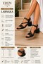 Larnaka Genuine Leather Band Ankle Strap Elastic Buckle Detailed Daily Comfortable Stylish Thick Heeled Open Toe Women's Sandals Real Leather Black - 2