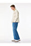 Baggy Jean Trousers with Cotton Pockets and Regular Waist - 2