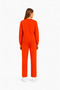 Unisex children's cycling collar tracksuit set orange-301 - 5