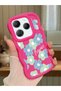 Infinix Hot 40 Compatible Case Camera Protector Red Silicone Couple Phone Case Floral Pattern