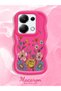 Redmi Note 13 Pro 4g Compatible Case with Camera Protection Red Silicone Couple Phone Case with Floral Pattern - 2