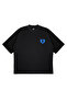 Unisex Women's Men's Bape Ape Heart Logo Front Printed Oversized Thick Fabric Relaxed Fit T-Shirt - 3