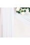 White Wedding Arch Draping Fabric 1 Panels Extra Long Gauze Drapes Sheer Backdrop Curtains Outdoor Drapery Panels for Wedding Church Ceremony Ceiling Decoration - 6