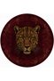 Dora Red Leopard Patterned Modern Woven Base Decorative Carpet Sdtamour4030