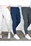 Set of 3 Unisex Cargo Pocket Elastic Leg Sweatpants - 2
