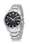 Classic Metal Case Men's Wristwatch Silver Black Navy Blue Color Pl-7093E2X - 3