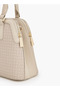 Monogram Print Tote Bag with Detachable Strap - 4