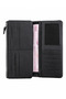 Unisex Genuine Leather Black Color Zippered Multi-Compartment Long Wallet - 6