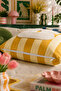 Punch Embroidered Throw Pillow Cover - 43*43 cm - Yellow Letter B - Pnk001 - 3