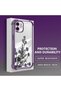 iPhone 12 Compatible Transparent Back Panel Four-Corner Reinforced Impact Protection Glossy Edge Silicone Case - 3