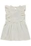 Heart Embroidery and Ruffles 6-18 Months Dress - Ecru - 2