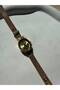 Minimal Wicker Women's Wristwatch Gold Vintage - 3