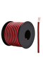 Speaker Wire, 2 Conductor, Red and Black, Copper Clad Aluminium Stranded Core (10 Meter, 1.5mm)