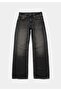Straight Fit Women's Black Jean Trousers