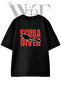 Scuba Diver_1 Design Printed Unisex Black Oversize T-Shirt