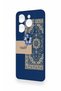 Infinix Hot 40 Pro Compatible Blue Ethnic Carpet Pattern Silicone Case - 4
