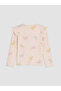 Esvab • Modern & Distinctive Zero Roba Collar Ruffled Girls' T-Shirt - 3