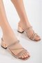 Women's Stone-Embellished Strap Shoes for Evening Wear - 2