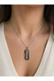 316L Stainless Steel Razor Blade Design Pendant Gift Men's and Women's Unisex Necklace - 2